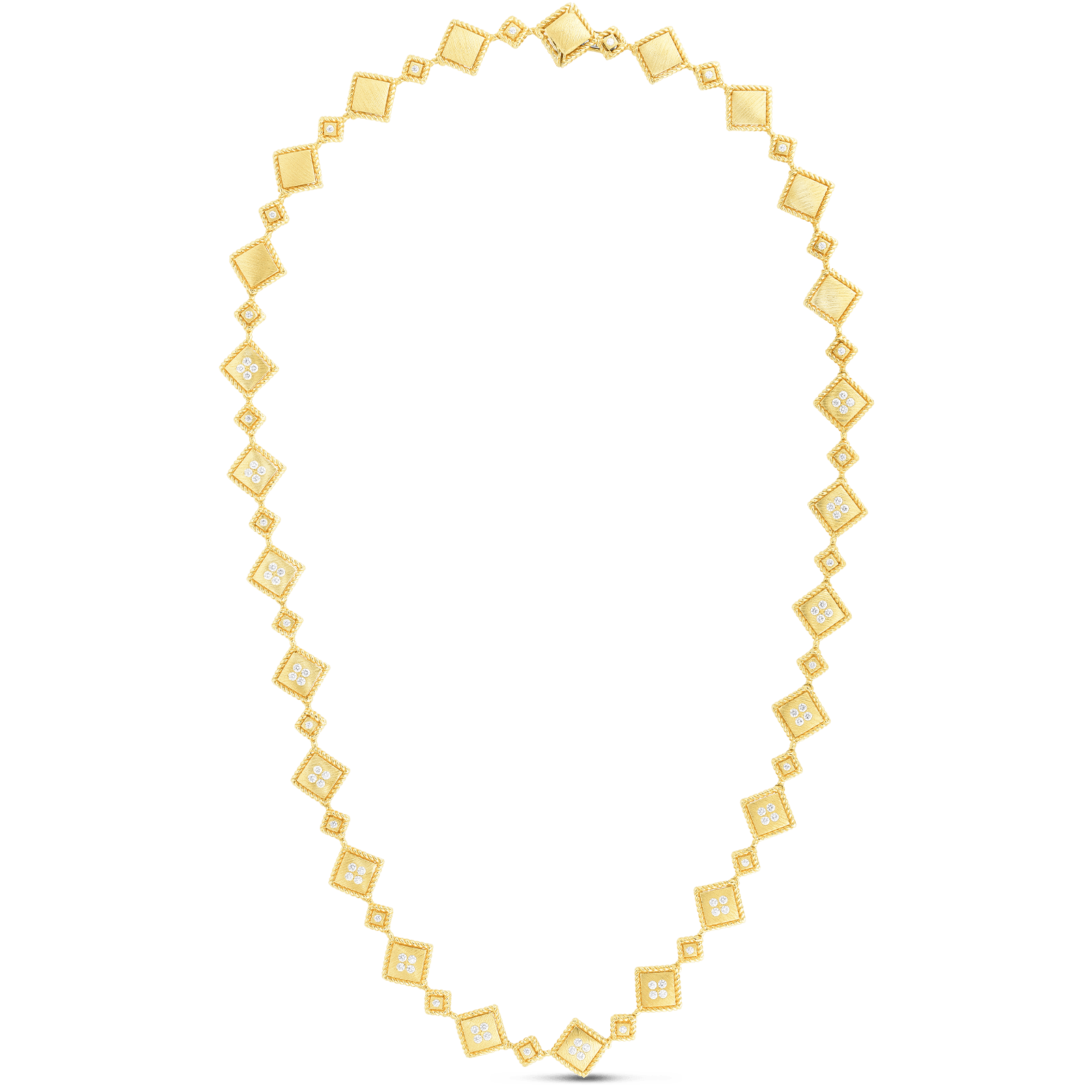 Yellow Gold Palazzo Ducale Diamond Accent Satin Collar