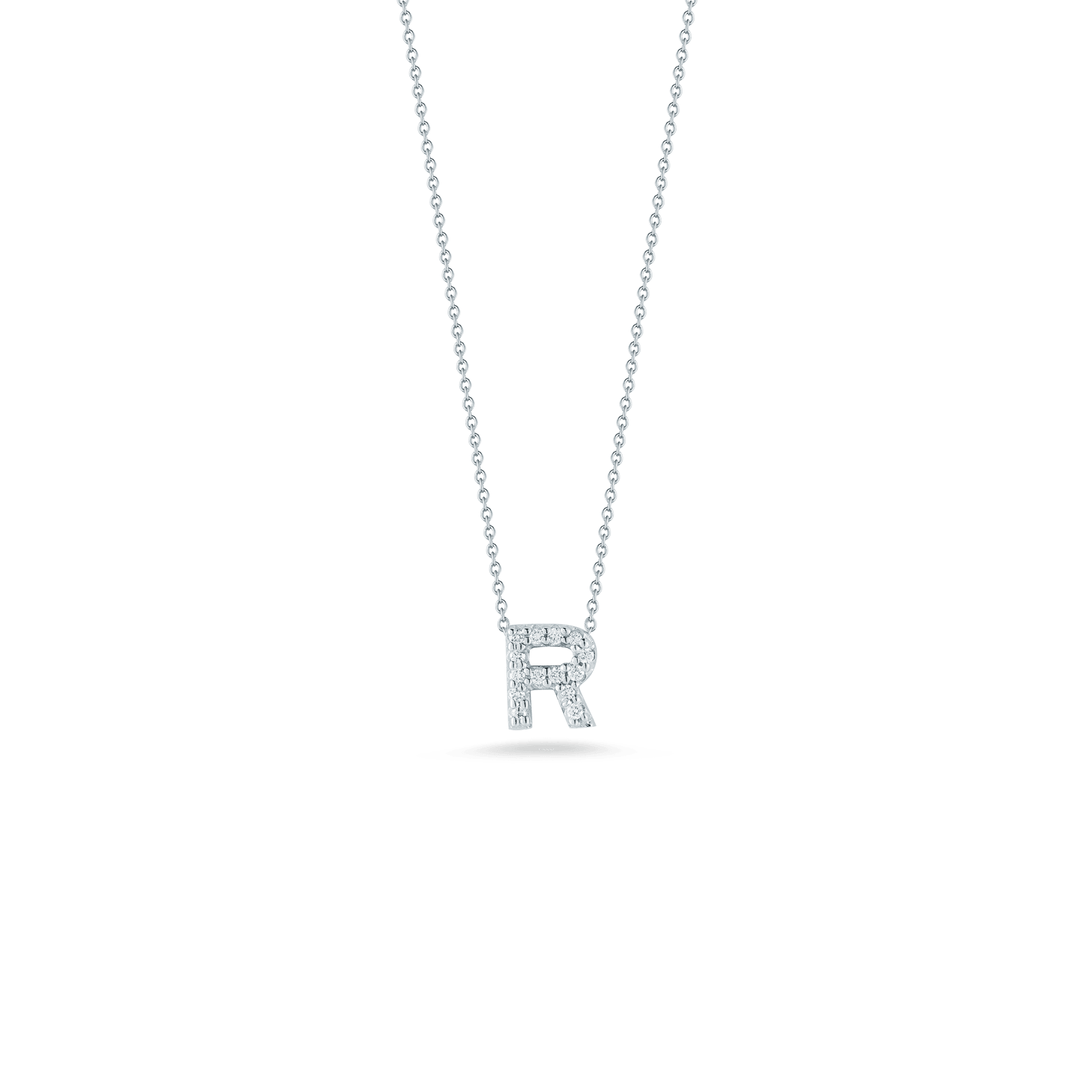 Love Letter 'R' Pendant with Diamonds