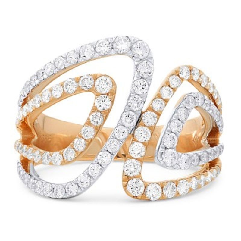 Open Triangle Loop Ring