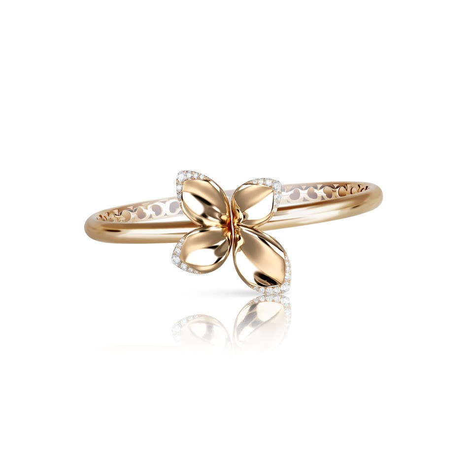18K Rose Gold Giardini Segreti Small Flower Bracelet 