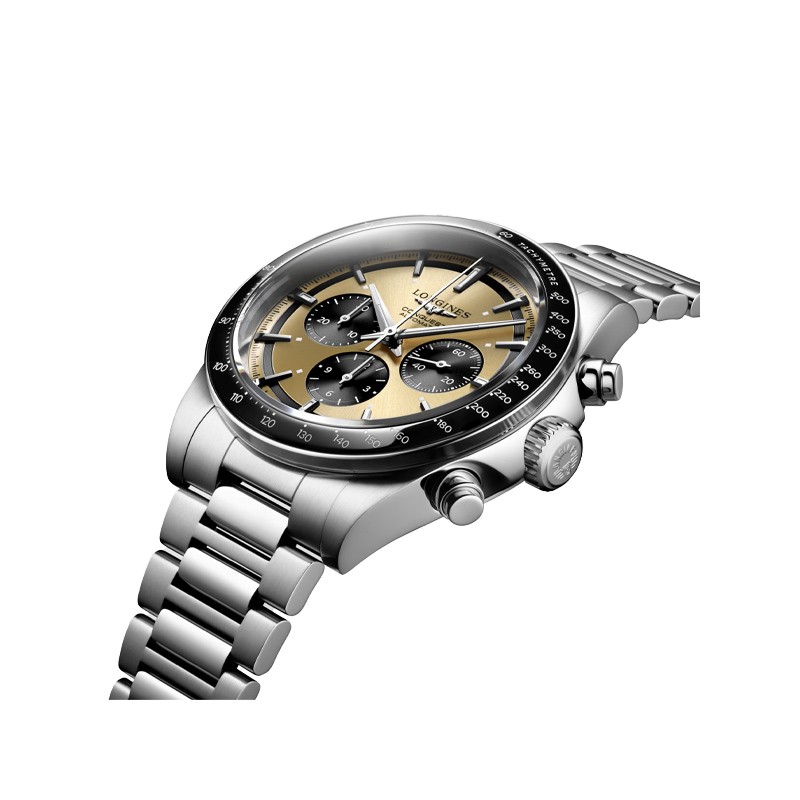 Stainless Steel Conquest Chronograph