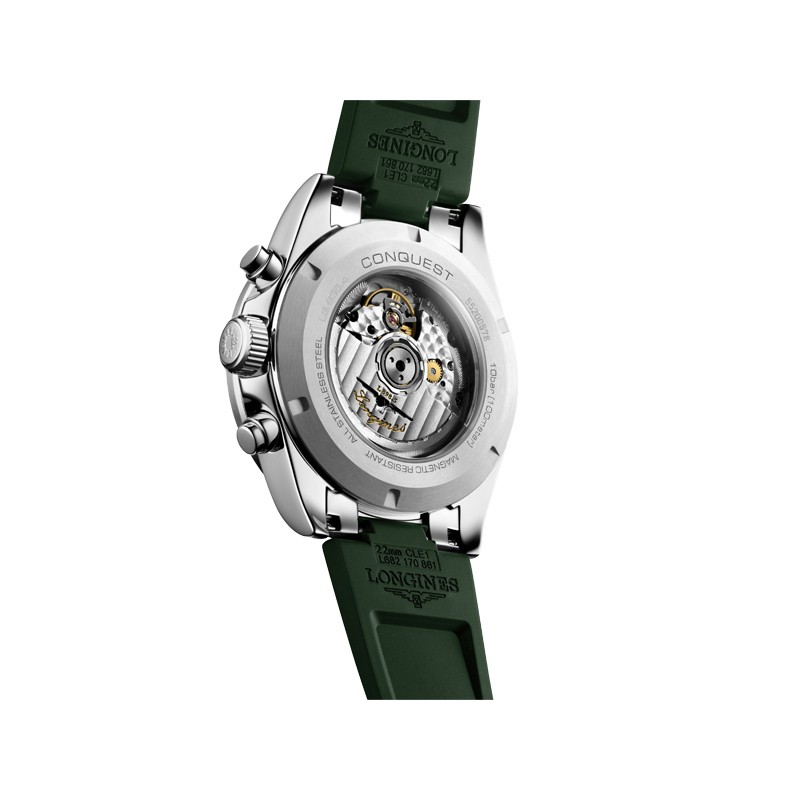 Stainless Steel Conquest Chronograph