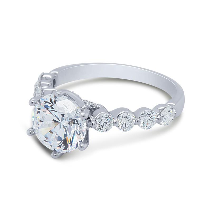 18K White Gold Diamond Ring Mounting