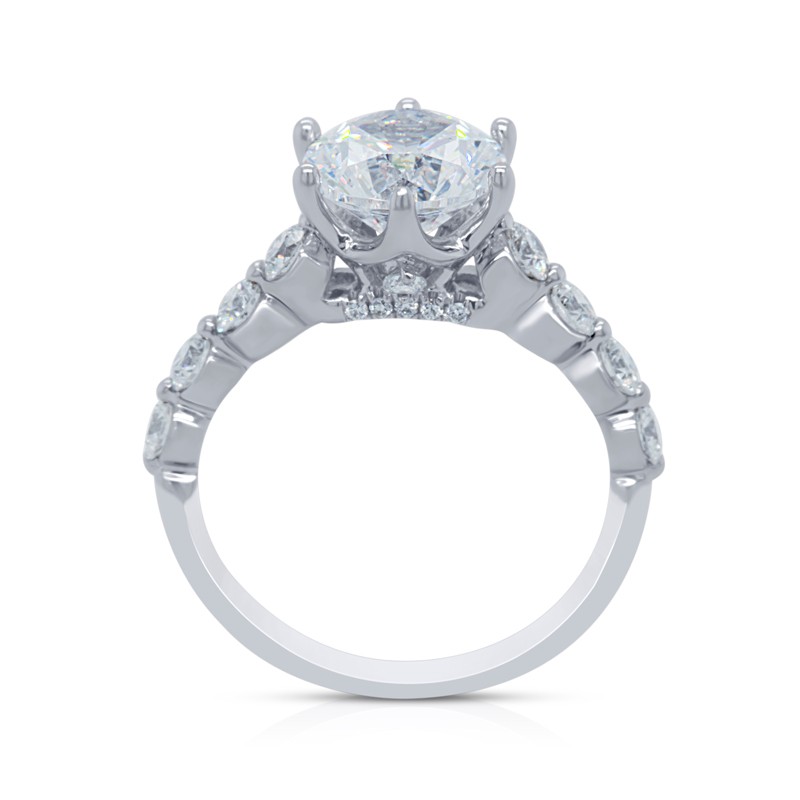 18K White Gold Diamond Ring Mounting