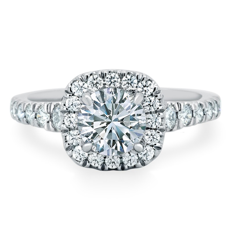 Transcend Premier Custom Halo Engagement Ring Mounting