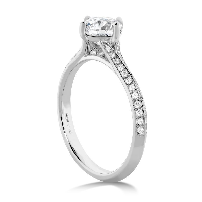 Camilla Pave Knife Edge Engagement Ring Mounting 