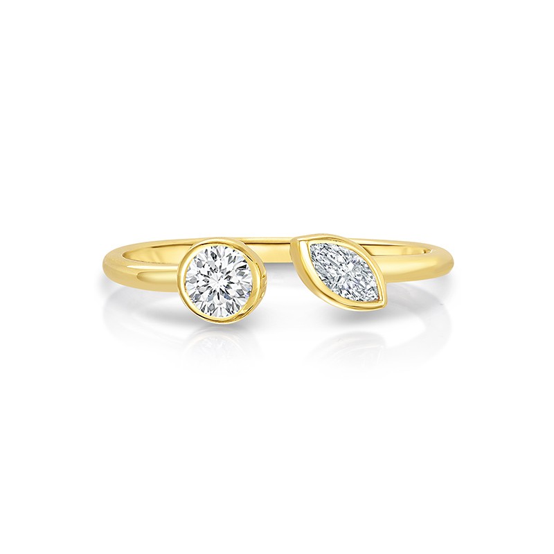 18k Yellow Gold Dolce Cento Split Ring
