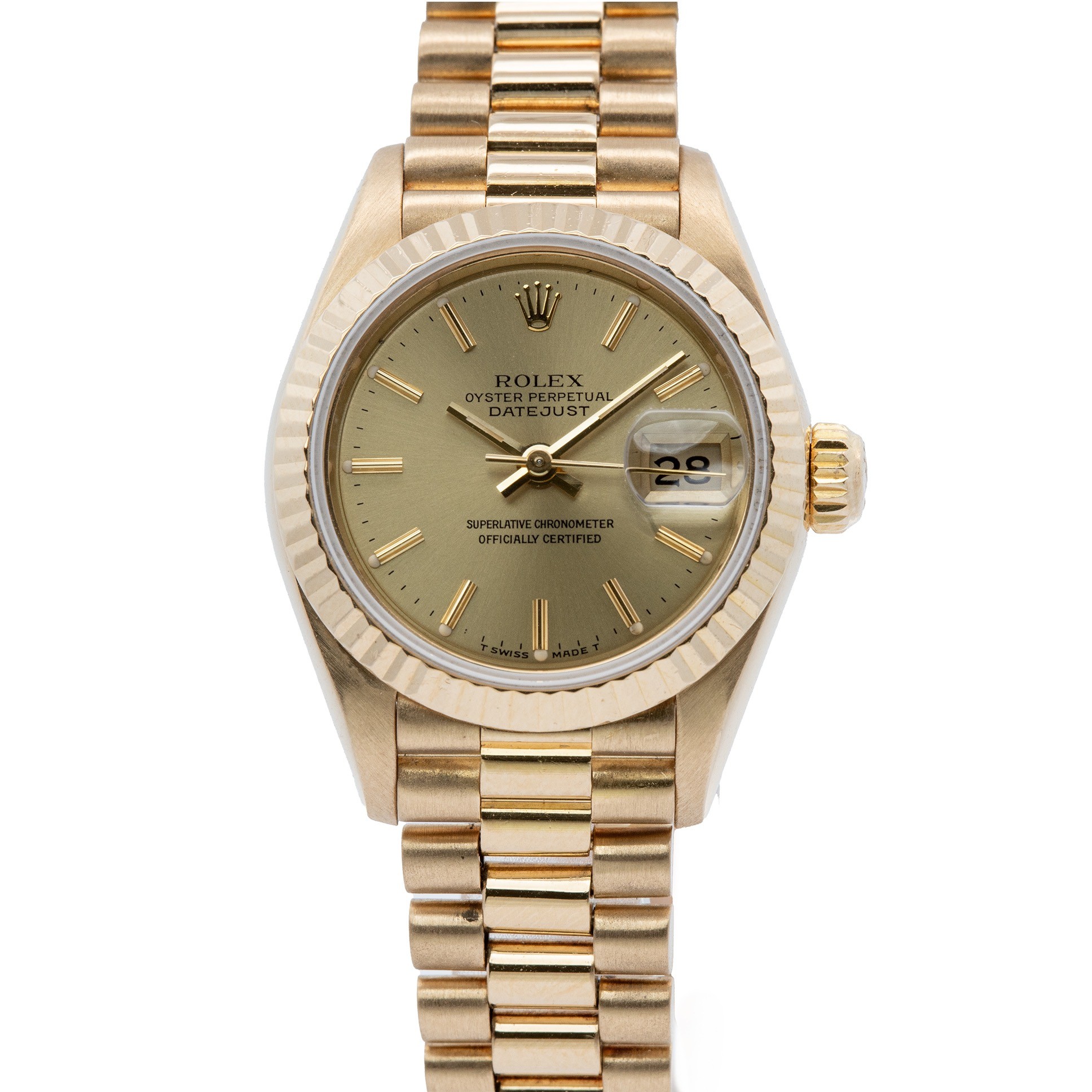 Ladies 18K Yellow Gold Presidential Datejust 