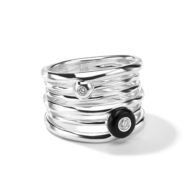 Sterling Silver Carnevale Stardust Ring