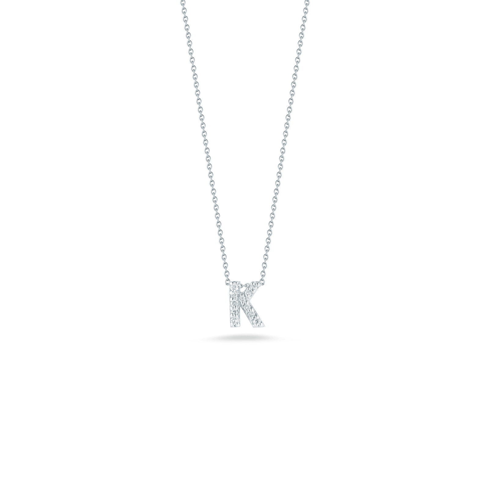 Love Letter K Pendant with Diamonds