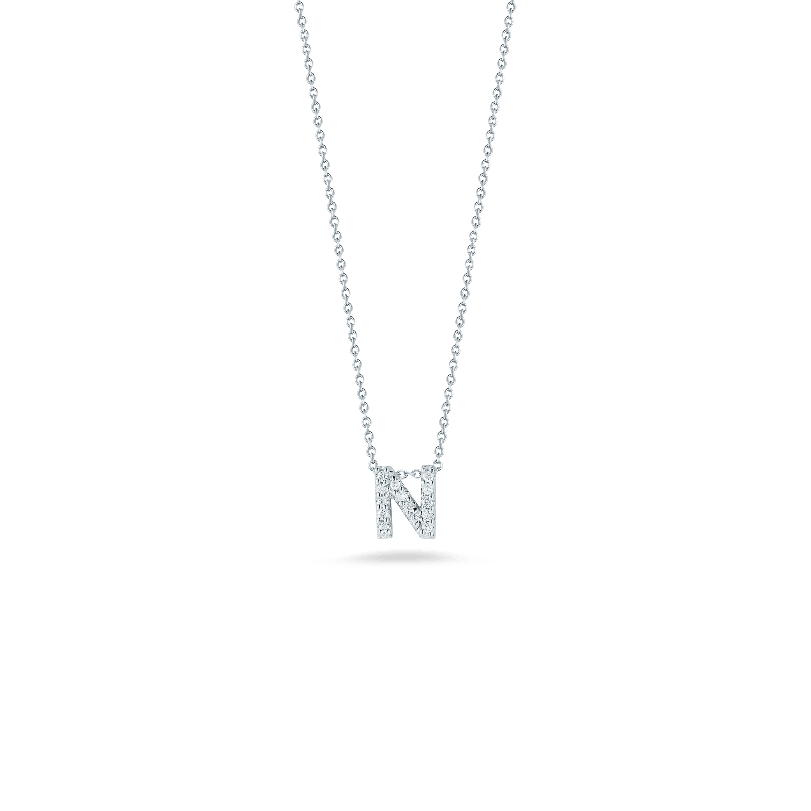 Love Letter 'N' Pendant with Diamonds