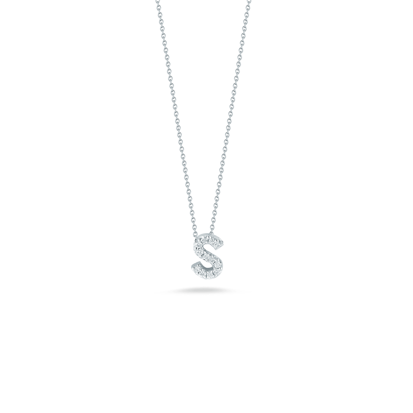 Love Letter S Pendant with Diamonds