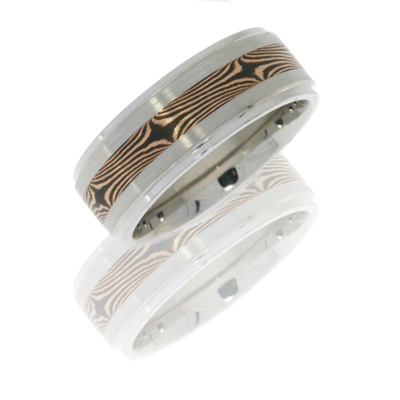 Cobalt Wavy Wedding Band