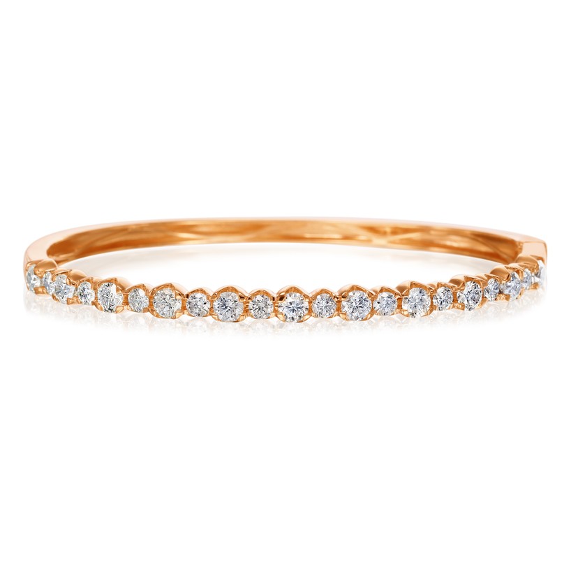Rose Gold Diamond Bangle