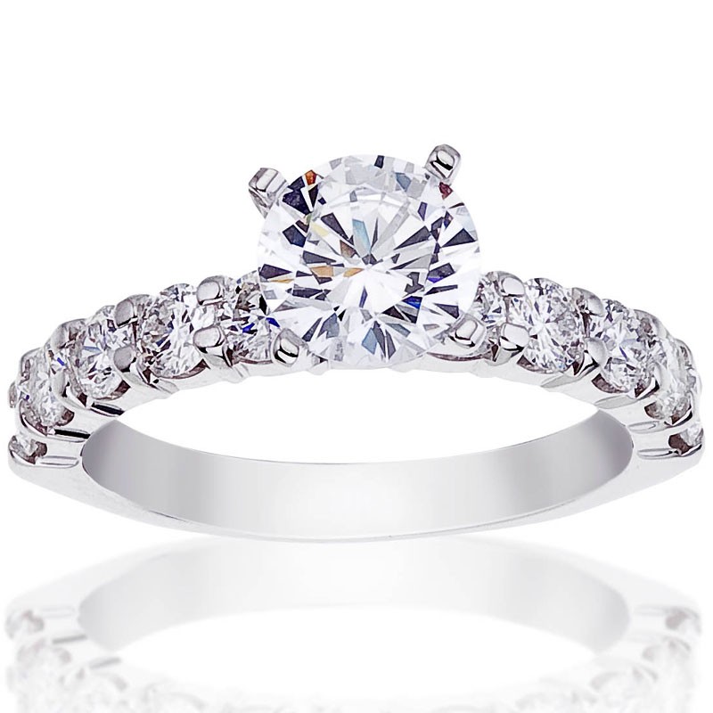 White Gold Engagement Ring Mounting