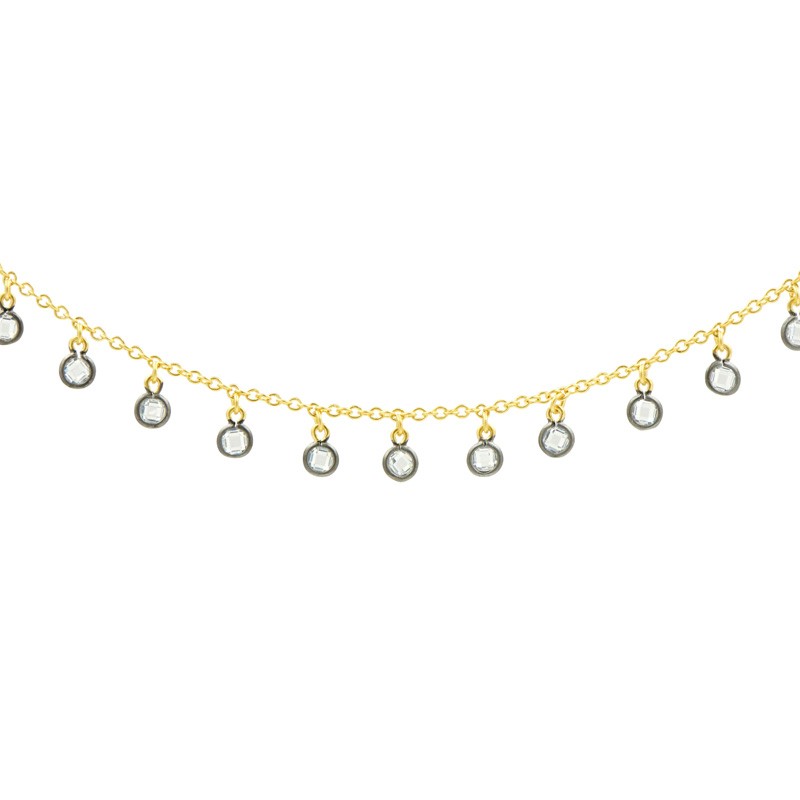 MY DAUGHTERS KEEP STEALING THIS BEZEL DROP NECKLACE