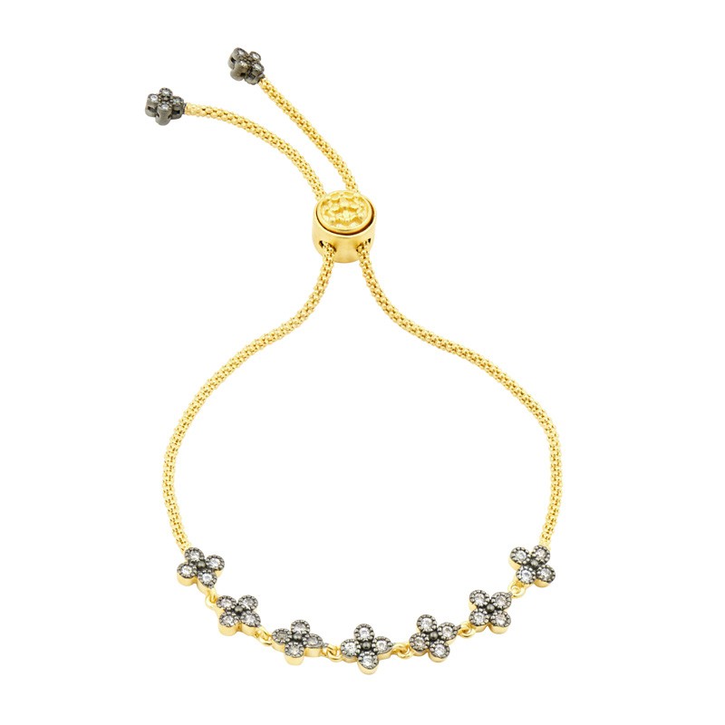 SIGNATURE CLOVER STRAND ADJUSTABLE BRACELET 