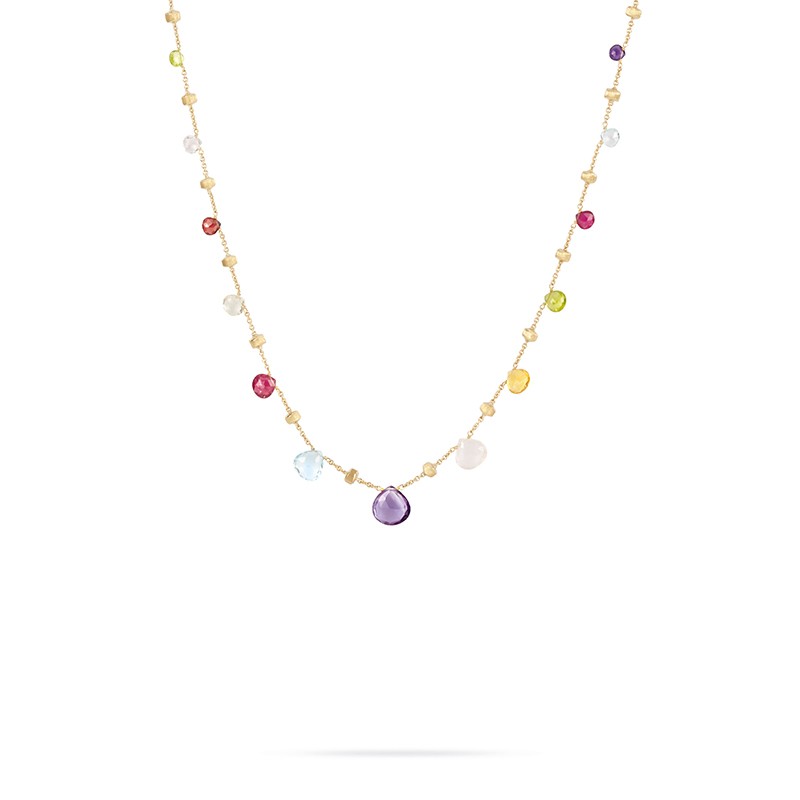 Paradise Mixed Stone Graduated Short Necklace