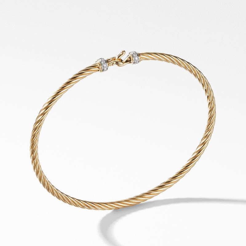 18k Yellow Gold Buckle Bangle