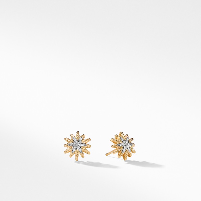 Earrings with Diamonds in 18K Gold