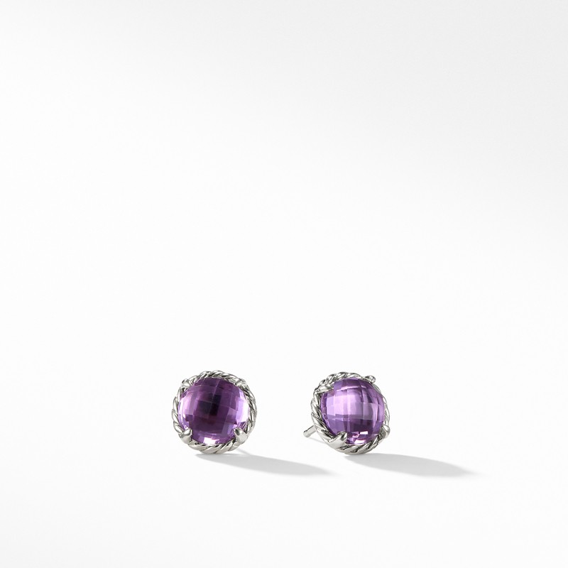 Earrings with Amethyst