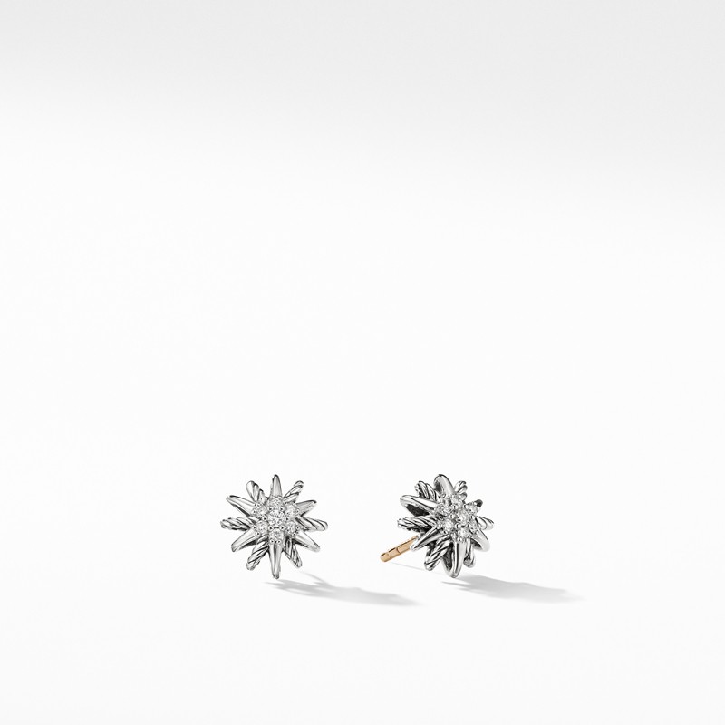 Starburst Earrings with Diamonds