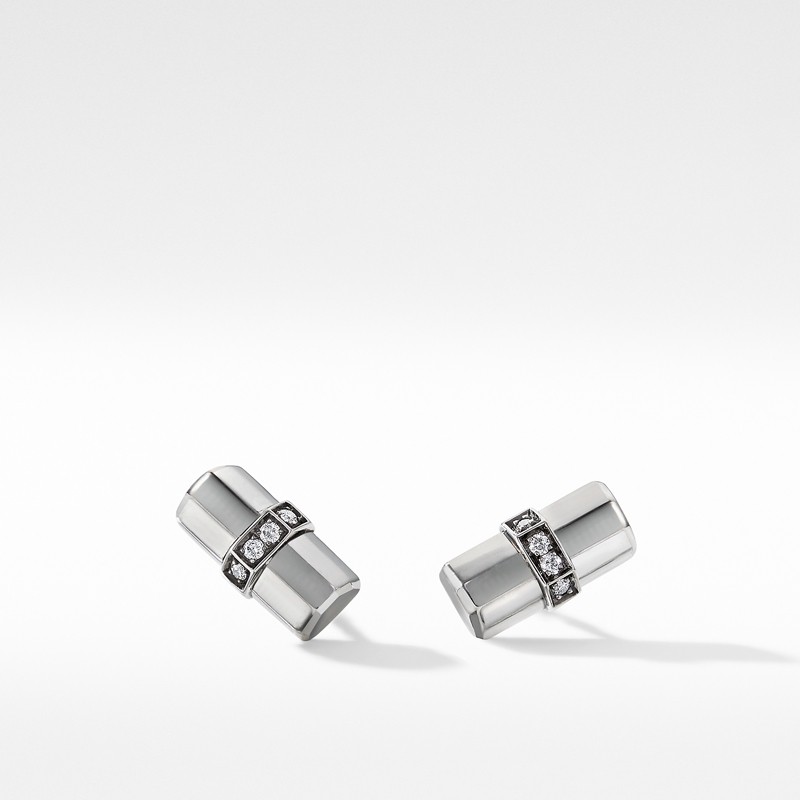 Lexington Stud Earrings with Diamonds