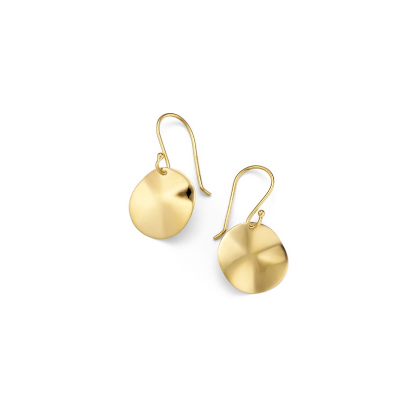 Mini Wavy Disc Earrings