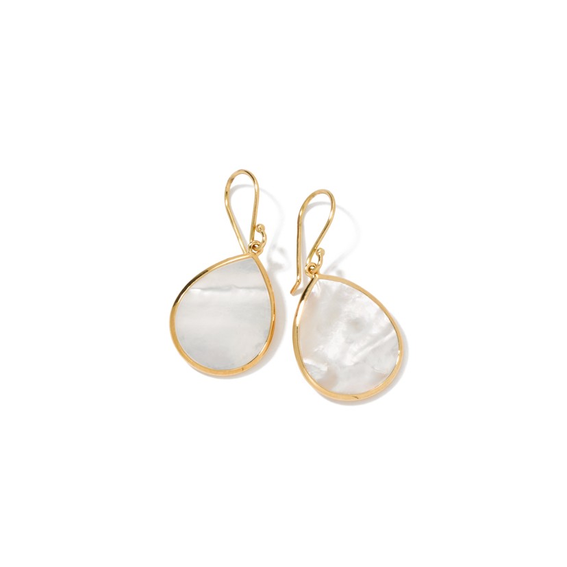 Mini Mother of Pearl Teardrop Earrings