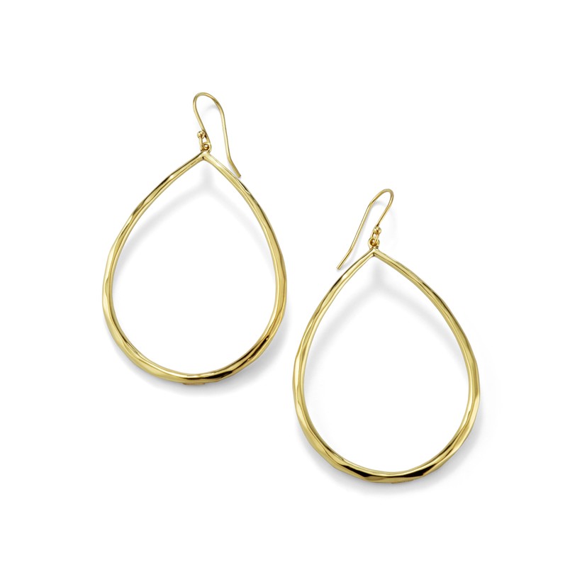 Large Teardrop Earrings in 18k Gold