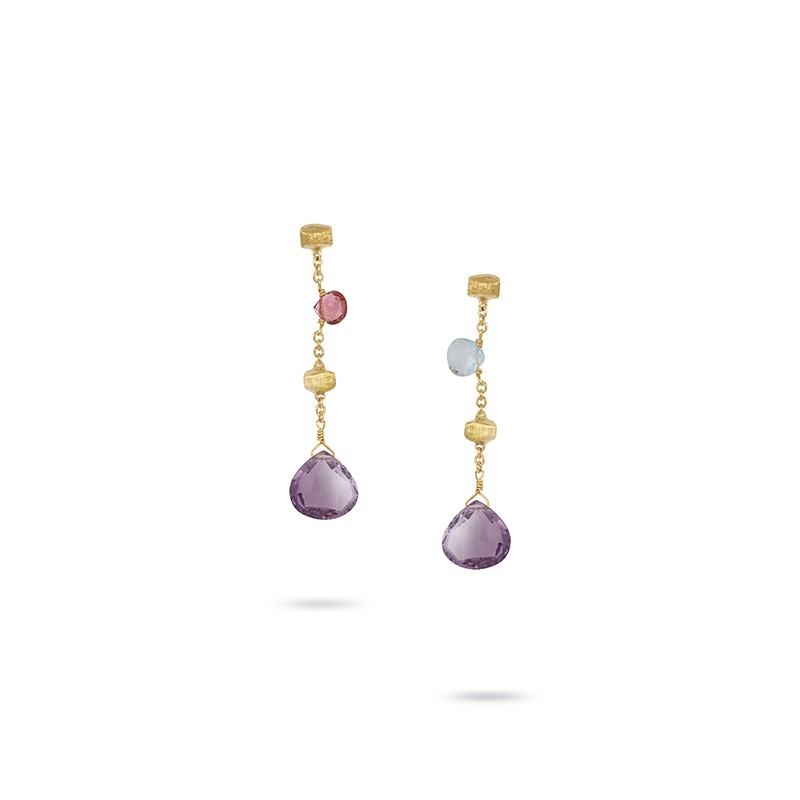 Paradise Mixed Stone Drop Earrings