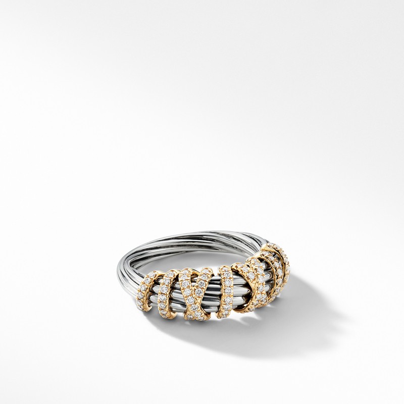 Helena Ring with Diamonds and 18K Gold
