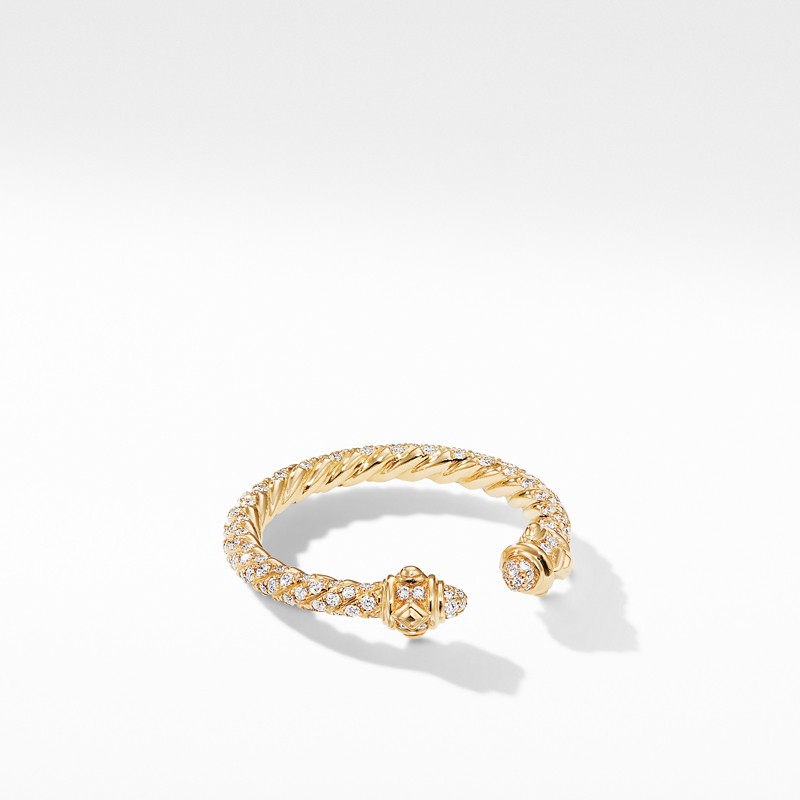 Renaissance Full Pave Ring in 18K Gold
