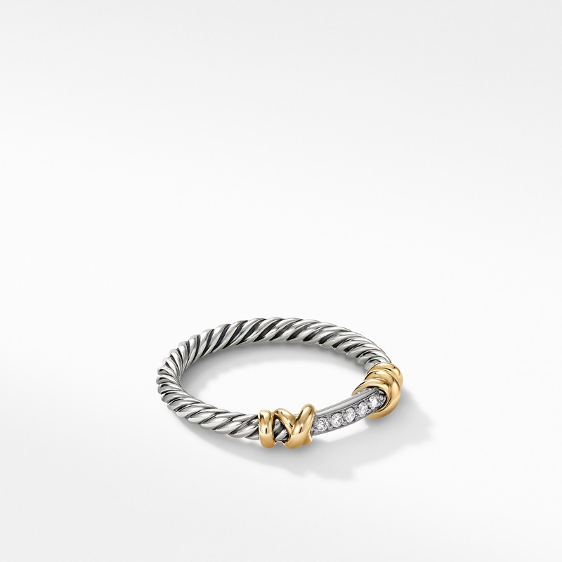 Petite Helena Wrap Ring with 18K Yellow Gold and Diamonds