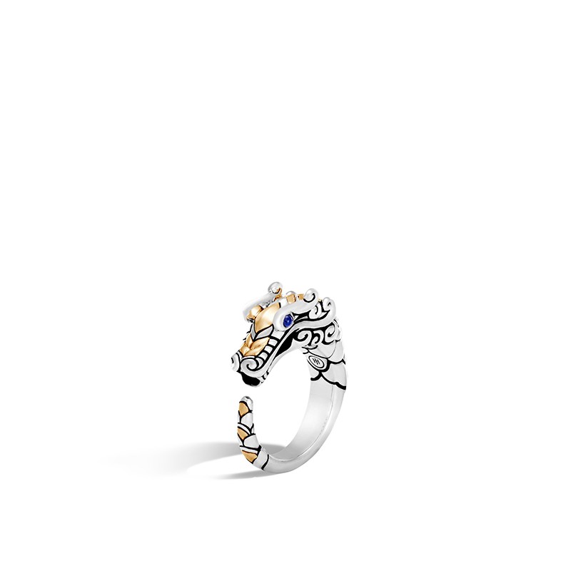 Legends Naga 18k Gold Dragon Head Ring