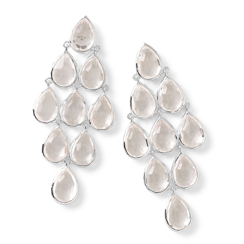 Rock Candy Teardrop Cascade Drop Earrings