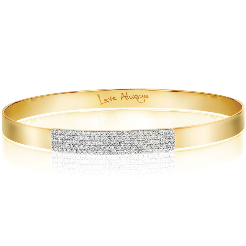 Yellow Gold Mini Affair Strap Bracelet 