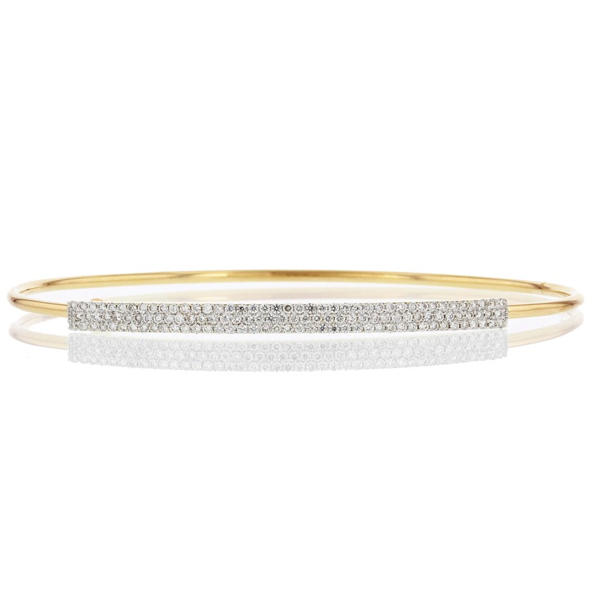 Yellow Gold Wire Affair Long Strap Bracelet