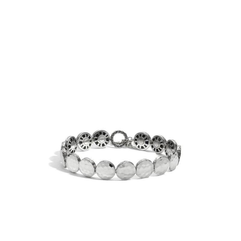 Sterling Silver Disc Palu Small Cuff Bracelet