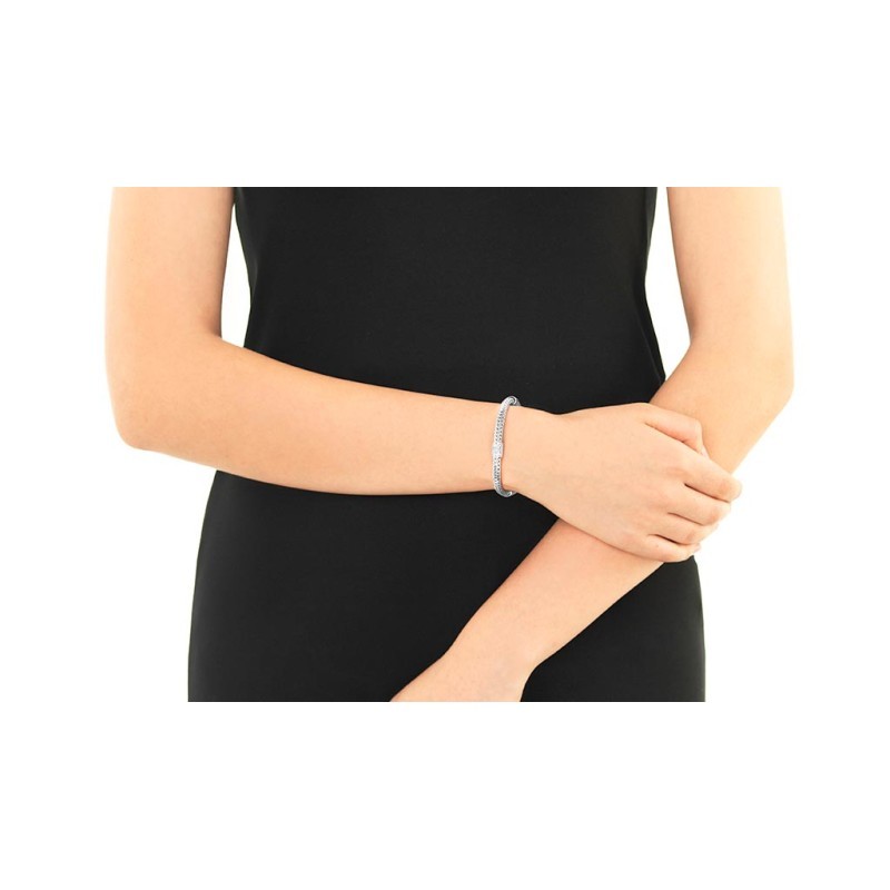 Classic Chain Wheat Bracelet with Pave Diamonds