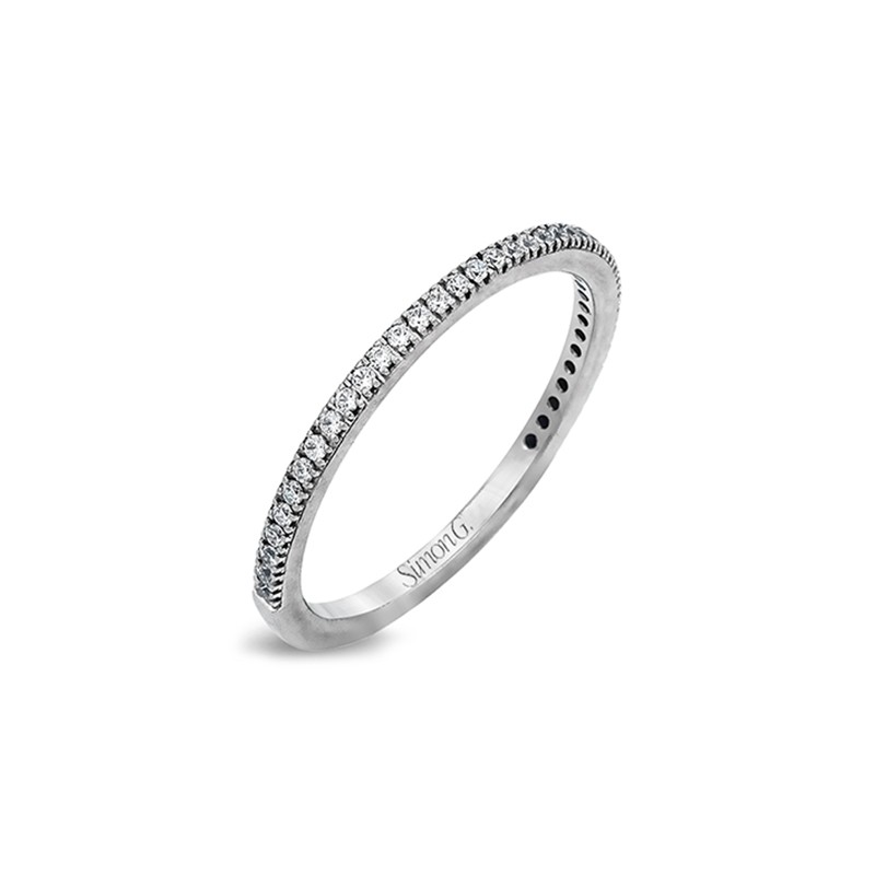 18k White Gold Thin Band