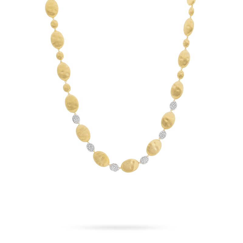 18k Yellow Gold and Diamond Collar Necklace
