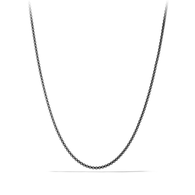 SMALL BOX CHAIN NECKLACE, 2.7MM