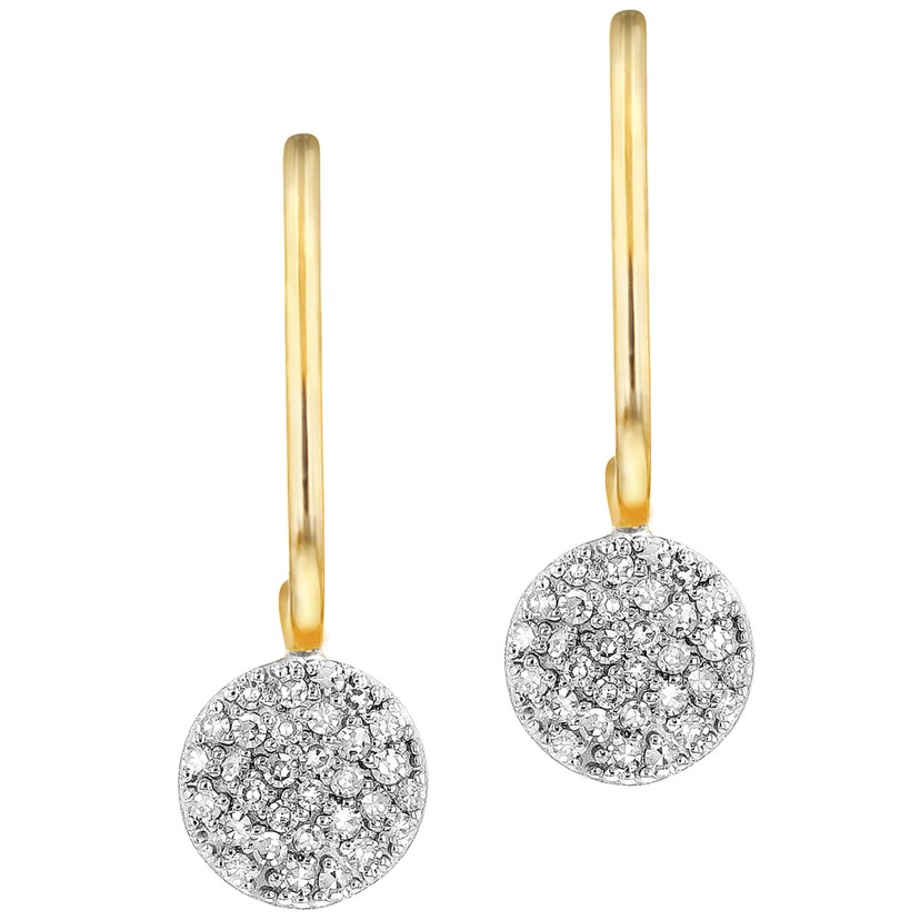 14k Yellow Gold Infinity Wire Earrings