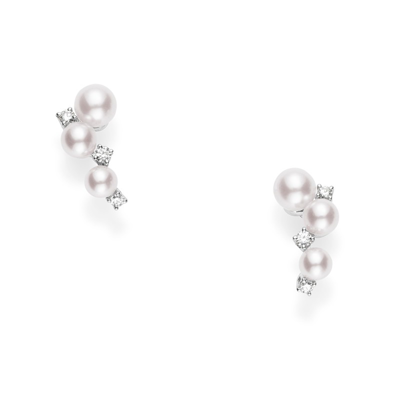Akoya Cultured Pearl Bubble Earrings