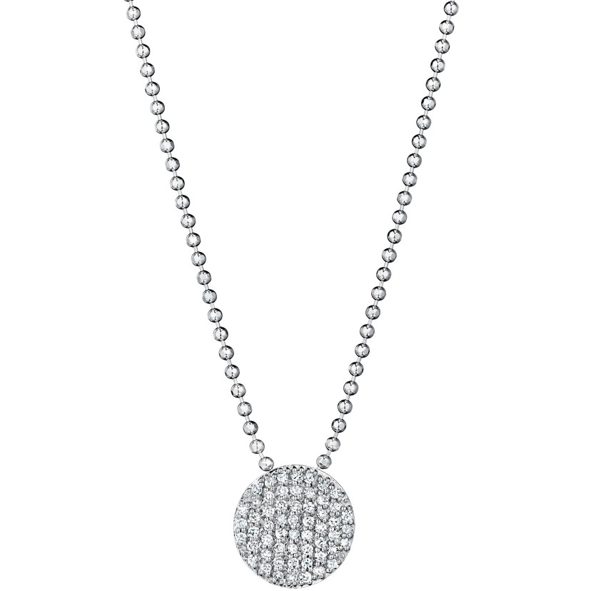 Mini White Gold Infinity Necklace