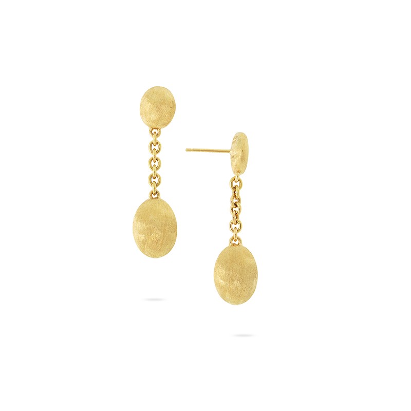 18k Yellow Gold Drop Earrings