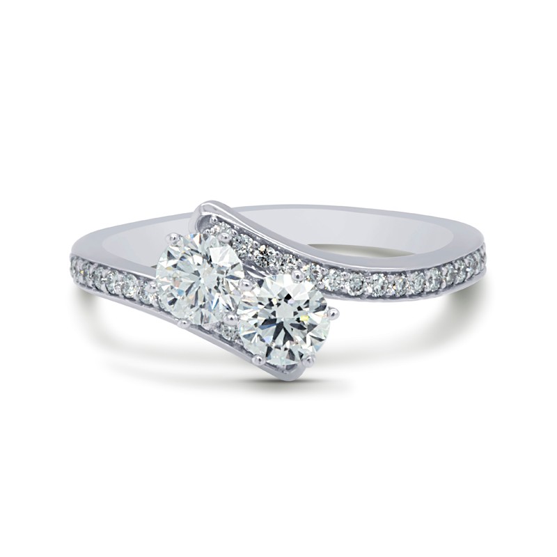 Two-Stone .78 Ct. Diamond Ring