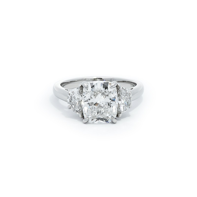 Platinum 3 Stone Diamond Engagement Ring