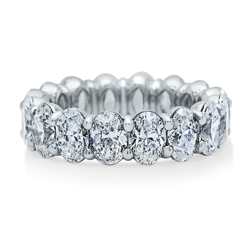 Platinum Oval Diamond Ring